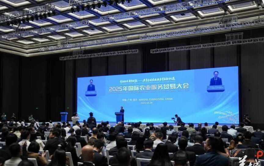 2025 国际农业服务贸易大会广州南沙召开 全球大咖共探农业开放合作