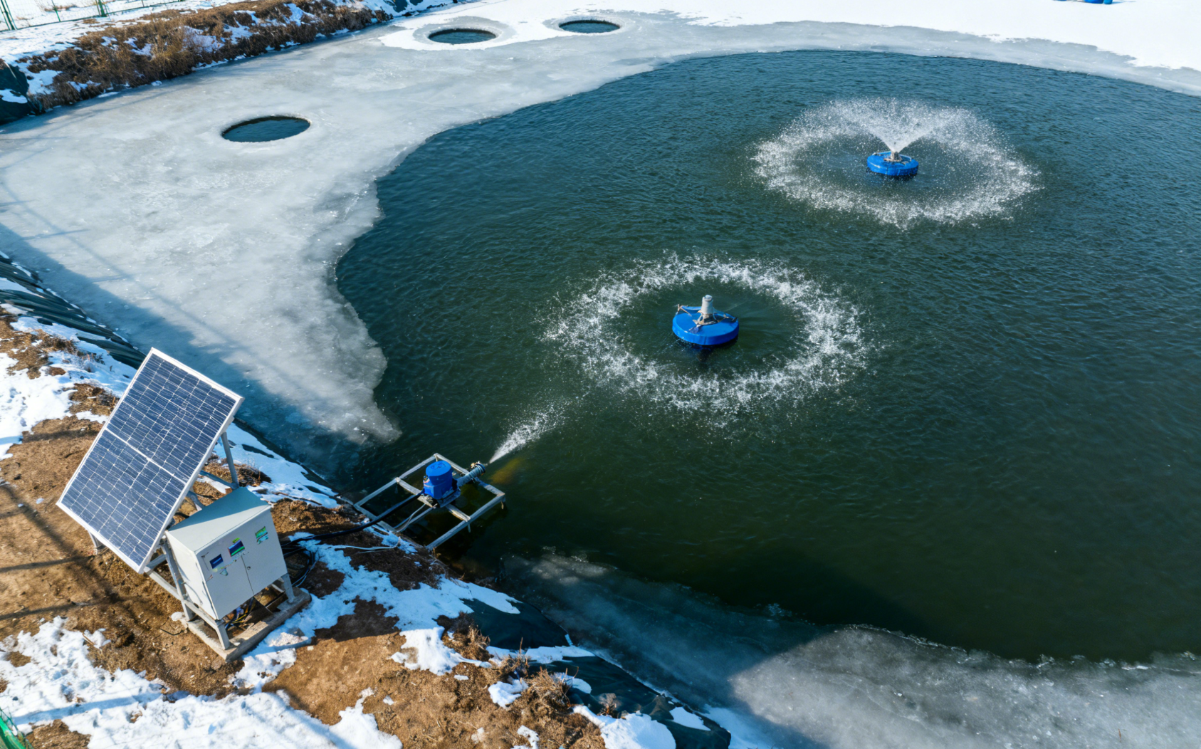 水产养殖越冬增氧:冬季冰封期水产增氧策略与过氧化钙应用