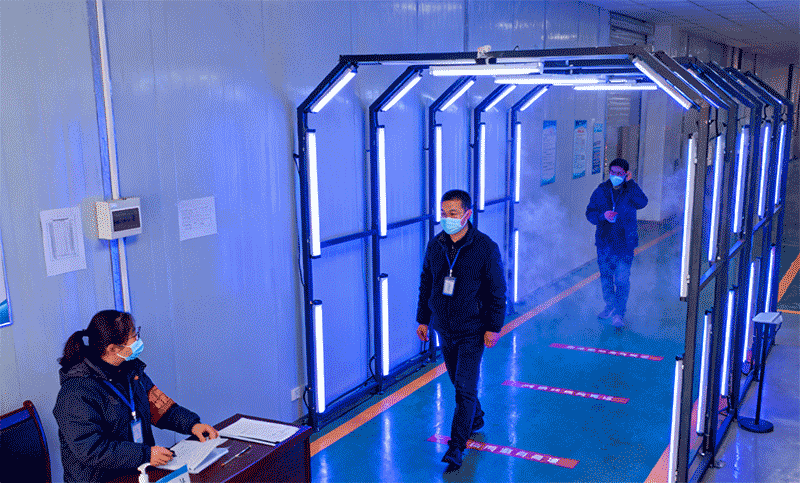 消毒效果检测，ATP 检测仪采样操作近景