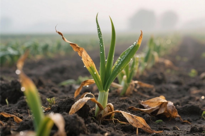 大蒜干尖黄叶怎么办？大蒜干尖黄叶是什么原因？