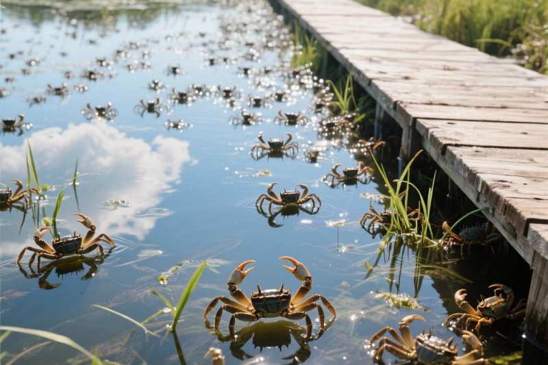 池塘养蟹收益低怎么办？揪出这六个原因，让你的回捕率翻倍