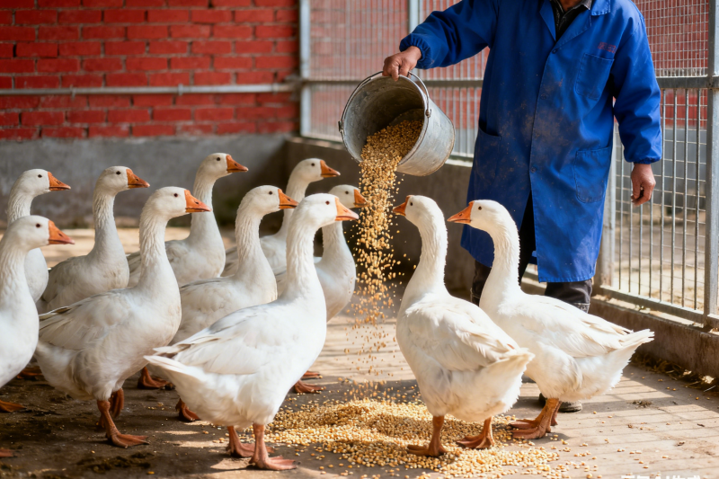 养鹅怎么喂饲料？从雏鹅到成年鹅的喂养指南