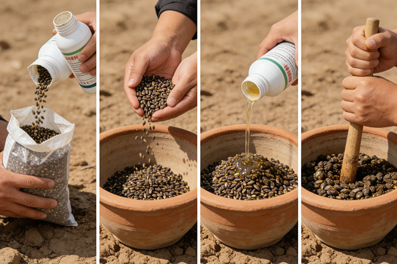 种子拌种操作步骤从准备到播种的完整流程图