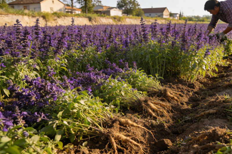 丹参根系发育全周期管理指南：6步排查法，解决种植难题