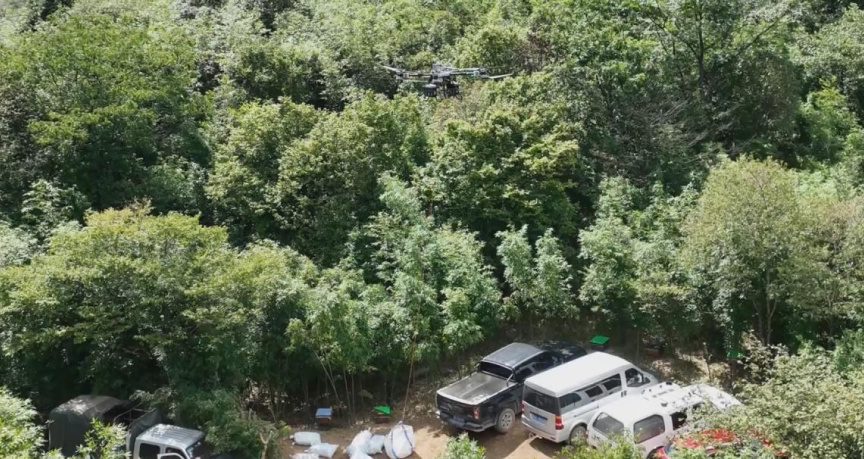 无人机进行病虫害防治