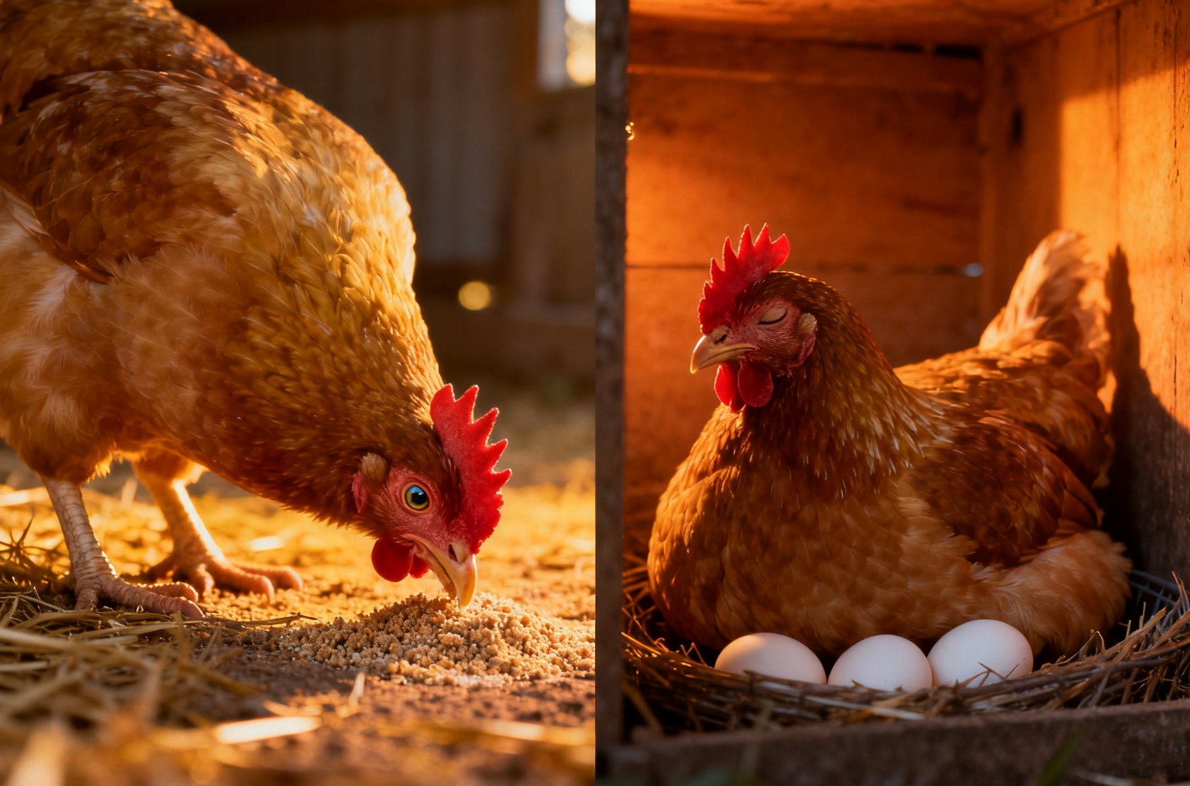 补充光照时蛋鸡