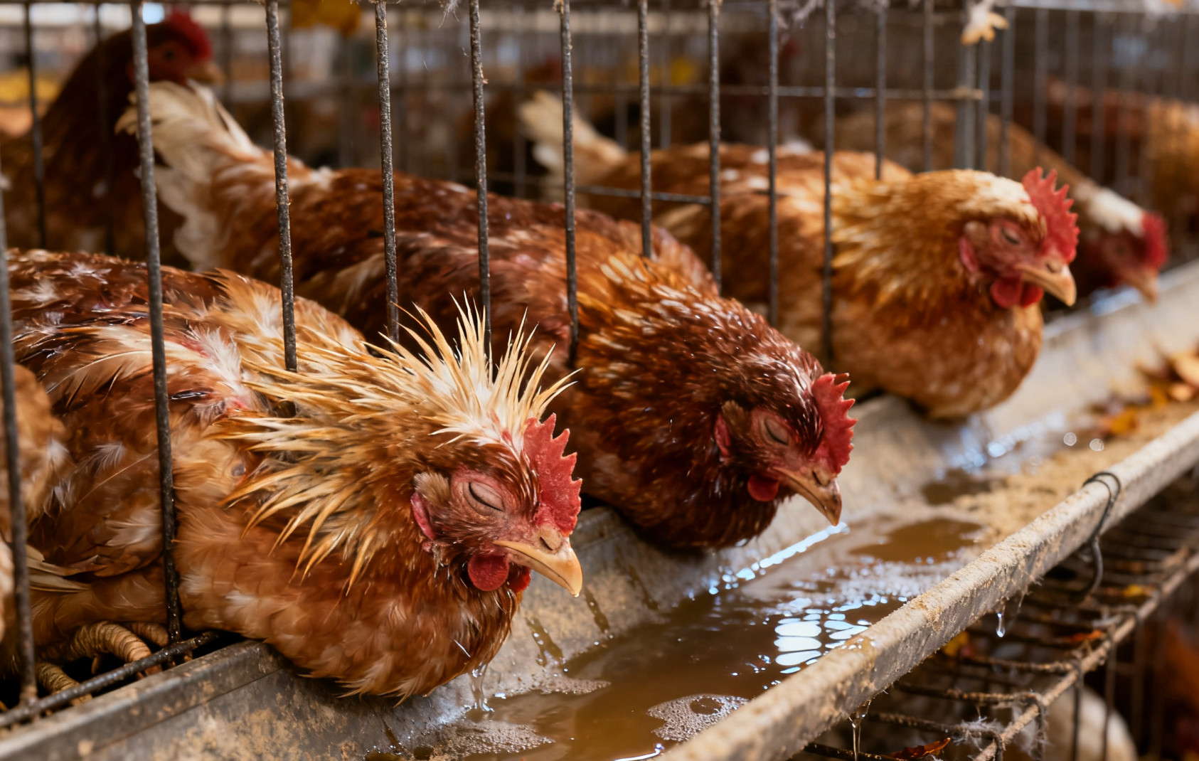 鸡感染禽流感后的状态