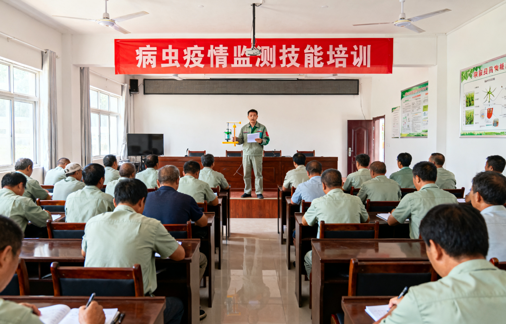 植保员培训现场