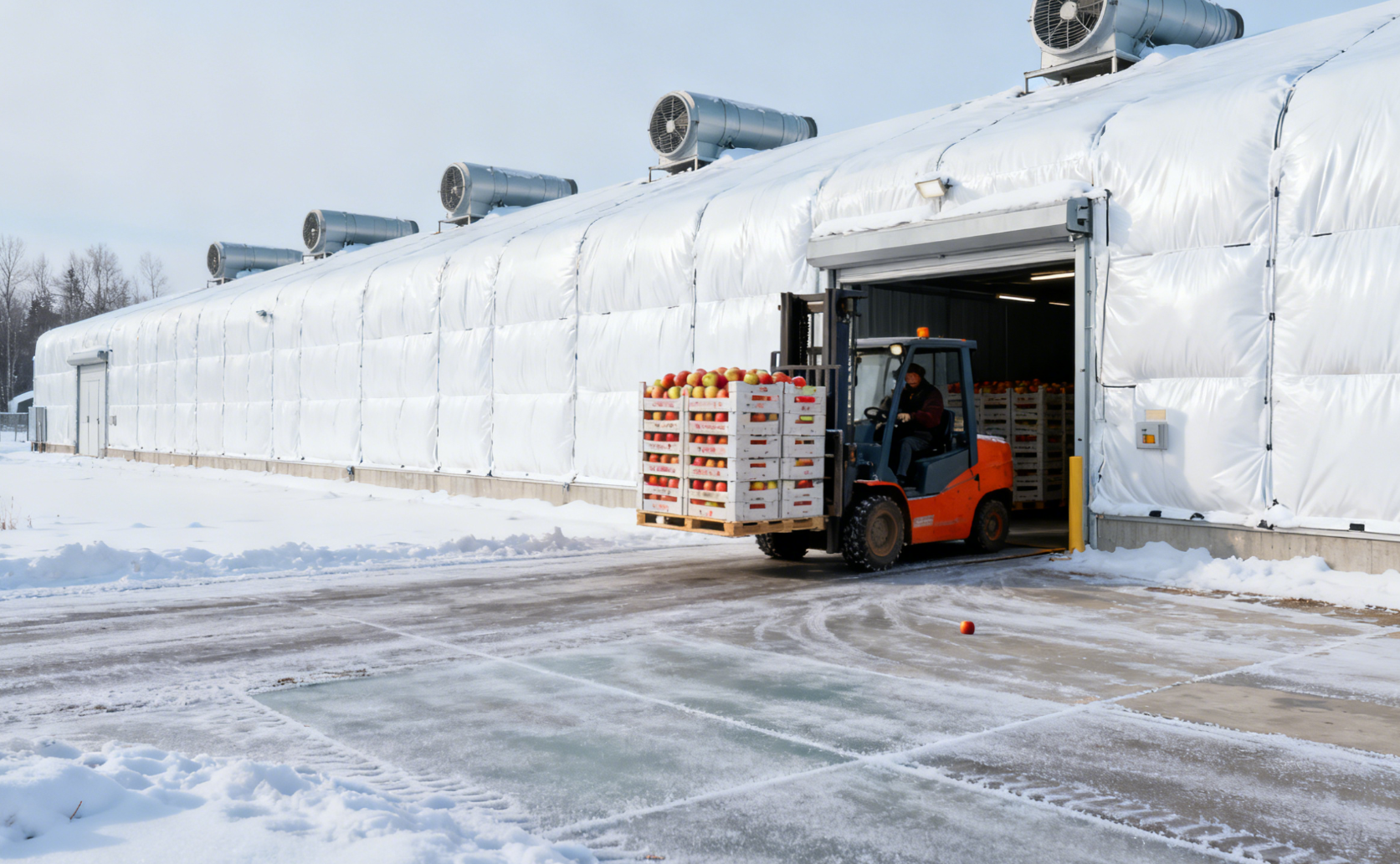 冬季苹果梨入储动态气调库：如何精准调控氧气与二氧化碳浓度？